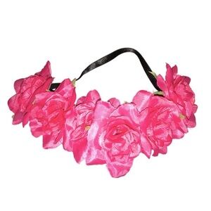 Pink Floral Headband
